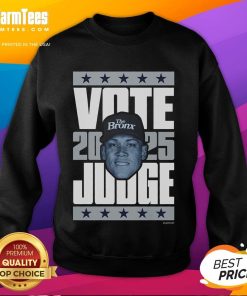 Good Aaron Judge 2025 Vote sweatshirt featuring a bold design promoting Aaron Judge for 2025 election.