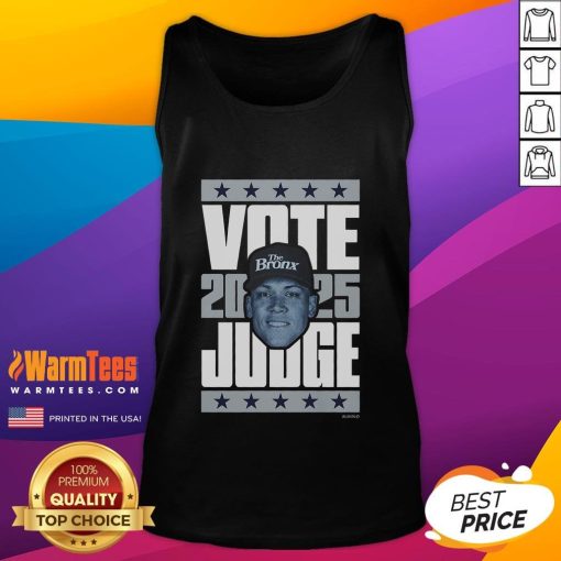 Good Aaron Judge 2025 Vote tank top featuring a stylish design to show support for baseball star Aaron Judge.