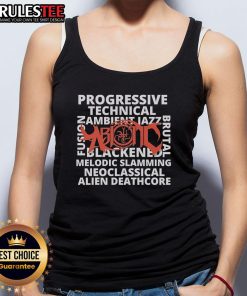 Good Abiotic Alien Deathcore Progressive Technical tank top featuring a bold graphic design and unique style for music fans.