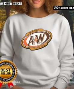 Cozy sweatshirt featuring Good Amburgers and Wootbeer design, perfect for fans of quirky food-themed apparel.