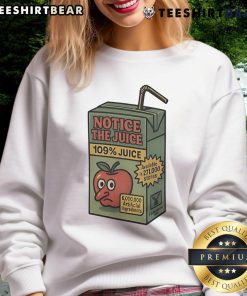 Good Apple 109 Percent Juice sweatshirt featuring a vibrant design and cozy fit, perfect for casual wear and juice lovers.