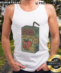 Good Apple Notice tank top featuring 109% juice graphic design, perfect for casual and trendy summer outfits.