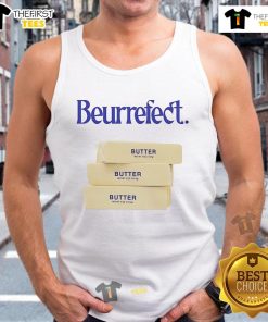 Good Beurrefect Butter Tank Top featuring a playful butter graphic on a stylish, comfortable design for casual wear.