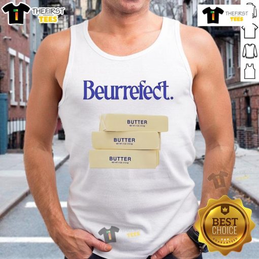 Good Beurrefect Butter Tank Top featuring a playful butter graphic on a stylish, comfortable design for casual wear.