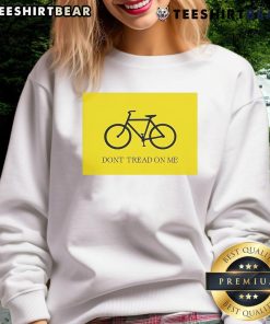 Good Bicycle Don't Tread On Me sweatshirt featuring a bold graphic design, perfect for cycling enthusiasts and casual wear.