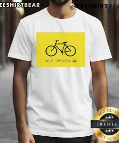 Good Bicycle Don't Tread On Me T-Shirt featuring a bold design and patriotic graphics for cycling enthusiasts.