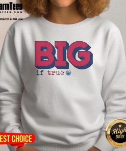 Good Big If True Not Gaetti logo sweatshirt featuring a stylish design and comfortable fabric for casual wear.