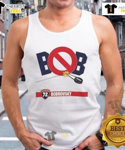 Good Bob Stanley Cup Playoff Florida Panthers tank top featuring team colors and logo, perfect for game day attire.