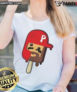 Good Bryce Harper Pop Ice Philadelphia Phillies ladies tee featuring vibrant graphics and a stylish design for fans.