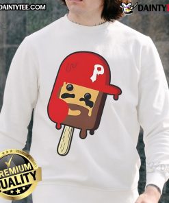 Bryce Harper Pop Ice sweatshirt featuring Philadelphia Phillies logo, perfect for fans of MLB and stylish sports apparel.