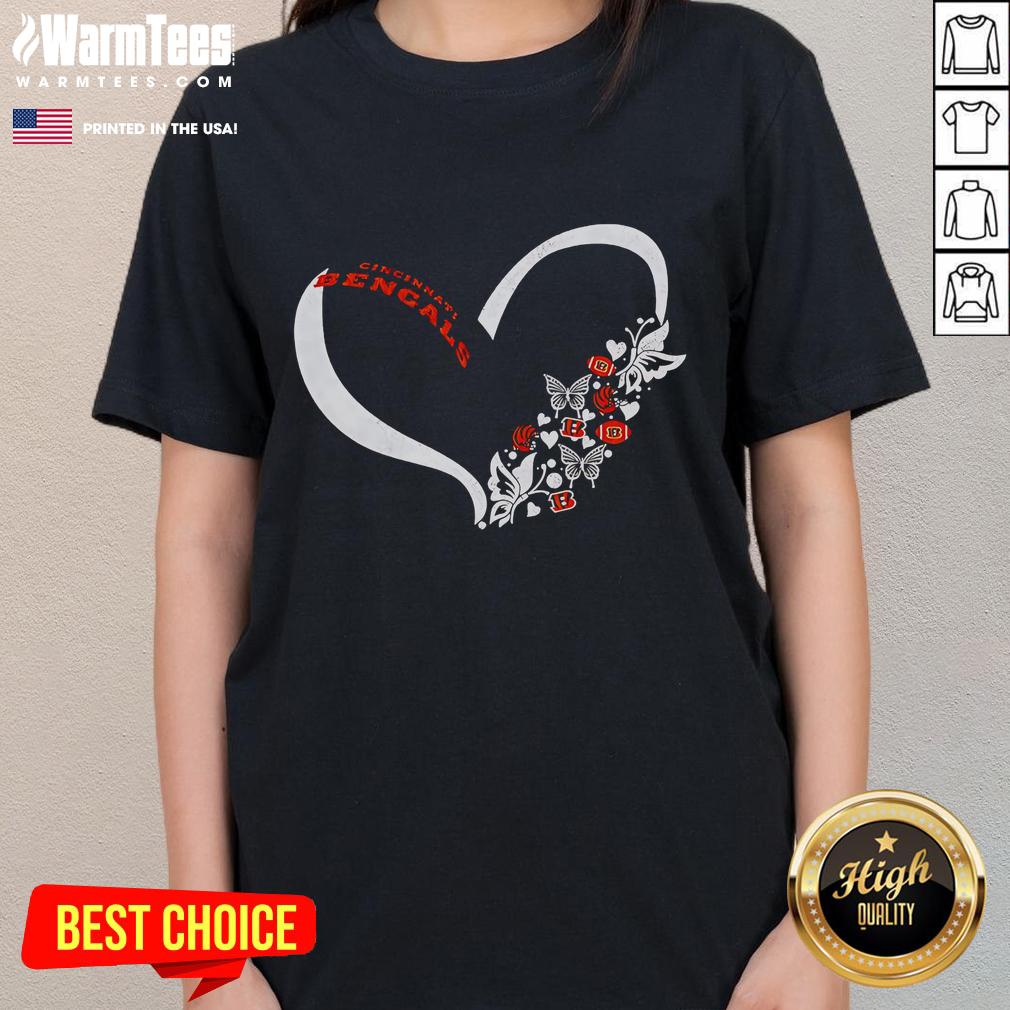 Good Butterflies In My Stomach Cincinnati Bengals Nfl Ladies Tee Good Butterflies In My Stomach Cincinnati Bengals NFL ladies tee featuring vibrant team colors and stylish design.