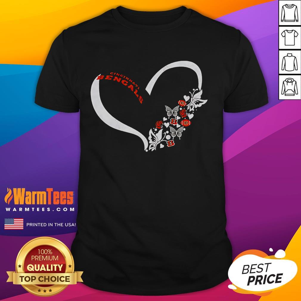 Good Butterflies In My Stomach Cincinnati Bengals Nfl T Shirt Good Butterflies In My Stomach Cincinnati Bengals NFL T-Shirt featuring vibrant team colors and playful design for fans.