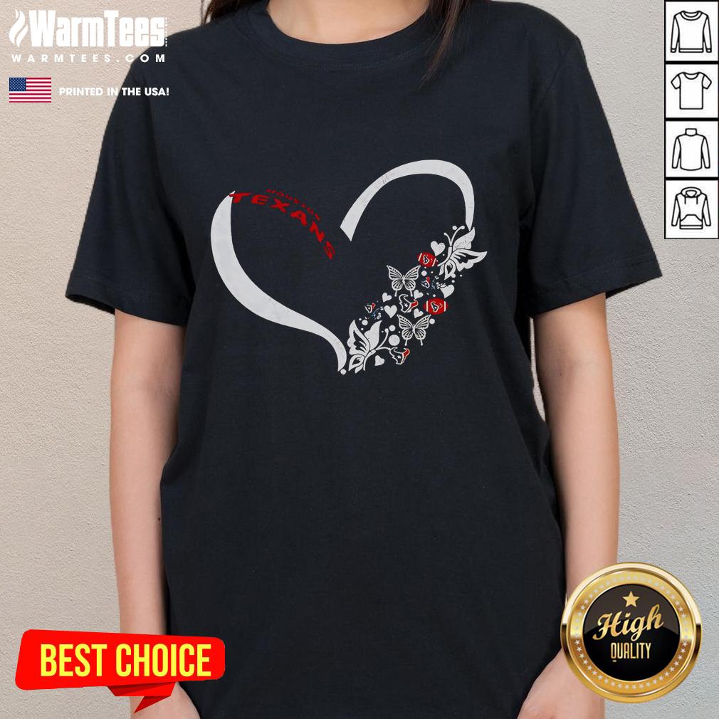 Good Butterflies In My Stomach Houston Texans Nfl Ladies Tee Good Butterflies In My Stomach Houston Texans NFL ladies tee featuring vibrant graphics and comfortable fit for fans.