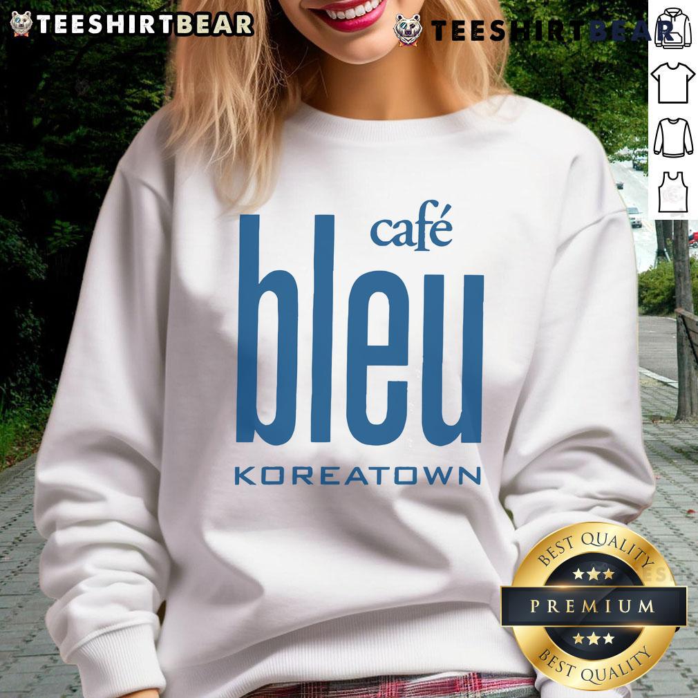 Good Cafe Bleu Koreatown Sweatshirt Good Cafe Bleu Koreatown sweatshirt featuring a stylish design and vibrant colors, perfect for casual wear.