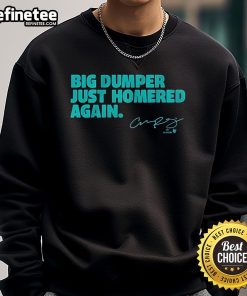 Good Cal Raleigh Big Dumper Just Homered Again Sweatshirt featuring a stylish design for baseball fans.