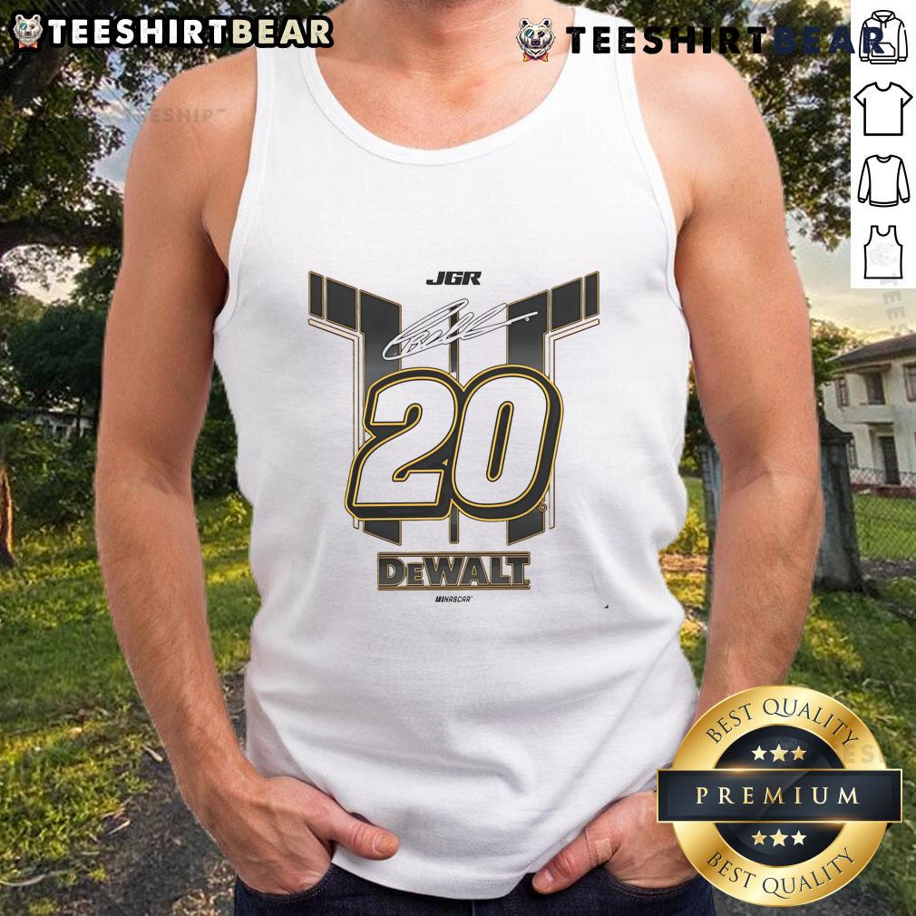 Good Christopher Bell #20 Dewalt Joe Gibbs Racing Team Signature Tank Top Good Christopher Bell 20 Dewalt Joe Gibbs Racing Team Signature Tank Top worn by fans at racing events.