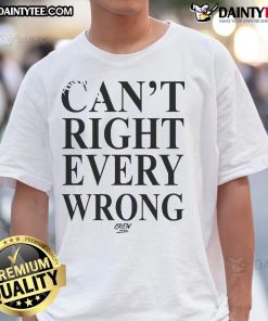Good Dijonai Carrington 'Sorry Not Sorry Can't Right Every Wrong' T-Shirt showcasing a bold, stylish design for casual wear.