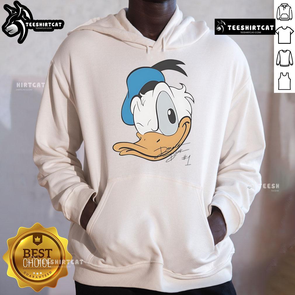Good Donald Duck Disney Big Face Hoodie Alt Text: Good Donald Duck Disney big face hoodie featuring a vibrant design, perfect for fans of classic Disney apparel.