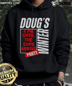 Good Dougs Winter Party February Hoodie in cozy fabric, perfect for chilly celebrations and stylish winter gatherings.