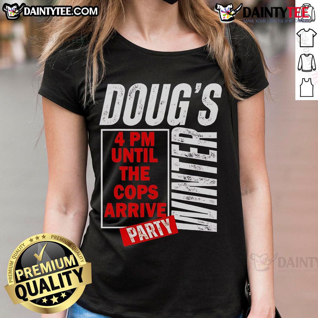 Good Dougs Winter Party February Ladies Tee Good Dougs Winter Party February Ladies Tee featuring a stylish design perfect for cozy winter gatherings.