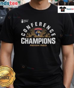 Alt Text: Good Florida Panthers 2025 Eastern Conference Champions T-Shirt featuring local hometown pride and team logo.