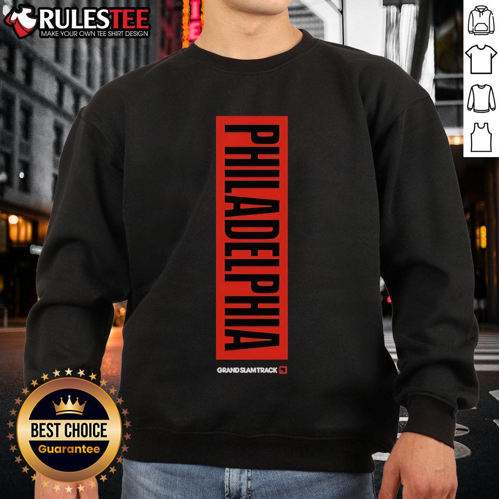 Good Grand Slam Track Philadelphia Slam Sweatshirt Alt Text: Good Grand Slam Track Philadelphia Slam Sweatshirt featuring bold graphics and a comfortable fit for sports enthusiasts.