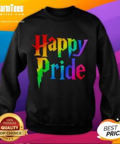 Colorful Good Happy Pride Harry Wizard Sweatshirt featuring vibrant designs celebrating pride and wizardry.