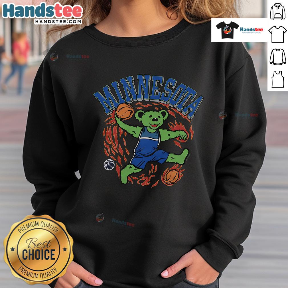 Good Homage Navy Minnesota Timberwolves Grateful Dead Sweatshirt Good Homage Navy Minnesota Timberwolves Grateful Dead Sweatshirt showcasing vibrant graphics and cozy design.