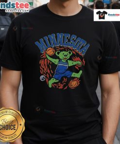 Good Homage Navy Minnesota Timberwolves Grateful Dead T-Shirt featuring unique graphics and vibrant colors for fans.