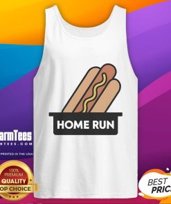 Good Home Run New York Mets hotdog tank top featuring vibrant team colors and a fun design for baseball fans.