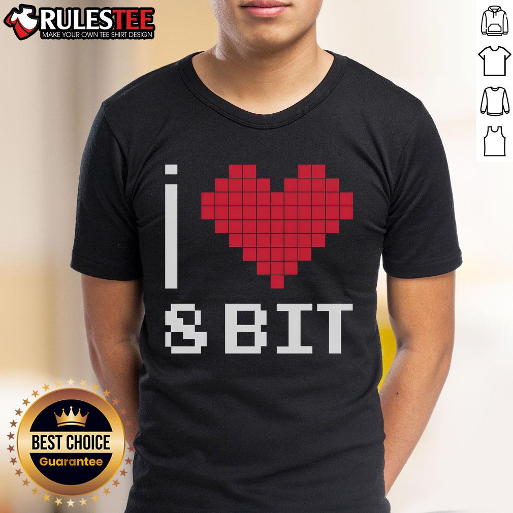 Good I Love Heart 8 Bit Retro Gamer Gaming T Shirt Good I Love Heart 8 Bit Retro Gamer Gaming T-Shirt featuring pixel art design, perfect for vintage gaming enthusiasts.