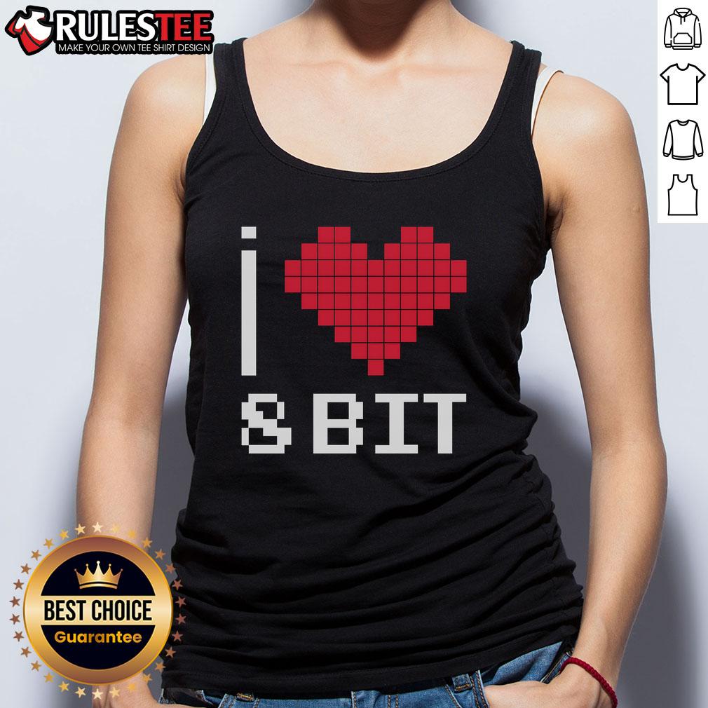 Good I Love Heart 8 Bit Retro Gamer Gaming Tank Top Good I Love Heart 8-Bit Retro Gamer Gaming Tank Top featuring a pixelated heart design for gaming enthusiasts.
