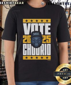 Good Jackson Chourio 2025 Vote Ladies Tee featuring a stylish design for supporters of Chourio's campaign.