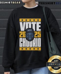 Good Jackson Chourio 2025 Vote Sweatshirt featuring vibrant design, perfect for supporters of Chourio's campaign.