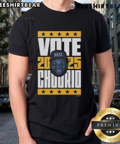Alt Text: Good Jackson Chourio 2025 Vote T-Shirt featuring bold graphics promoting the candidate for the upcoming election.