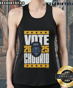 Good Jackson Chourio 2025 Vote tank top design featuring bold graphics and vibrant colors, perfect for election supporters.