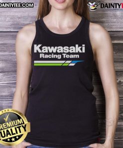Good Kawasaki Racing Team tank top featuring a bold design, perfect for motorsport fans and casual wear enthusiasts.
