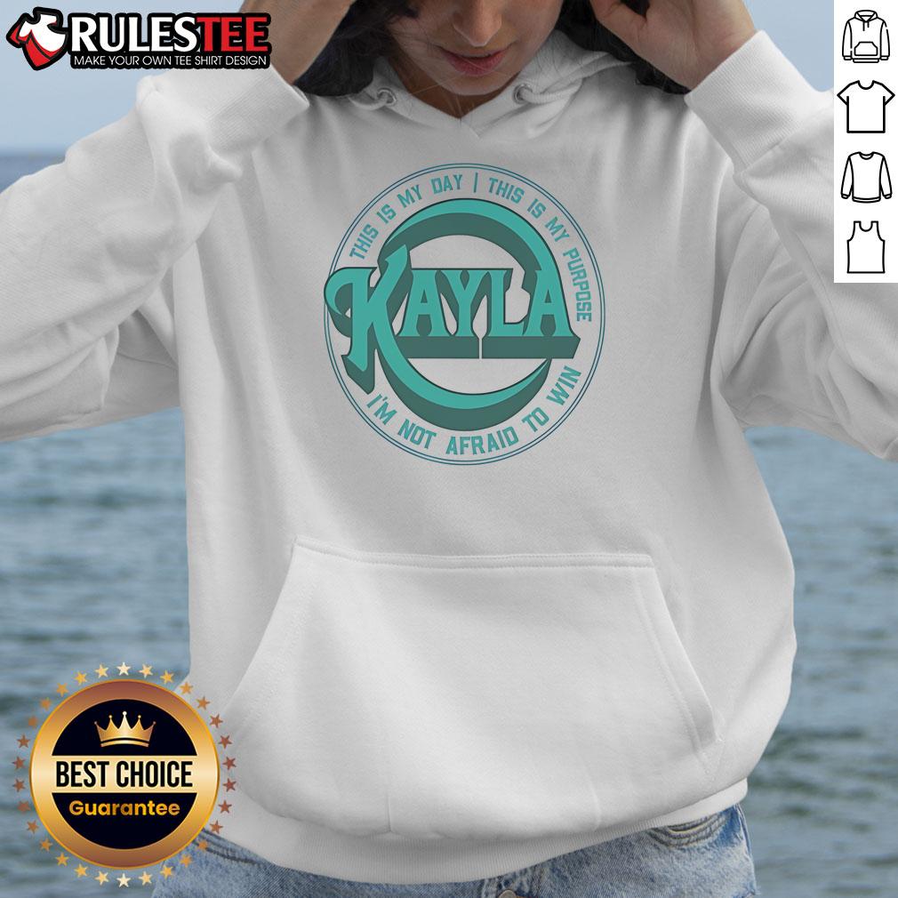 Good Kayla Harrison This Is My Day This Is My Purpose I'm Not Afraid To Win Concert Hoodie Kayla Harrison wearing a concert hoodie with 'This Is My Day, This Is My Purpose, I'm Not Afraid To Win' design.