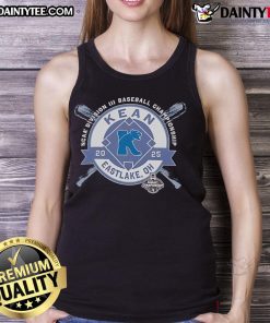 Good Kean Cougars NCAA Division III Baseball Championship tank top from Eastlake, OH, 2025, featuring team logo and design.