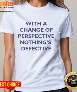 Good Kimberly Akimbo ladies tee with a unique design and change for perspective message, showcasing stylish comfort.