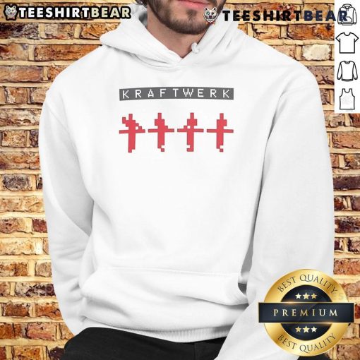 Stylish Good Kraftwerk logo hoodie featuring a bold design, perfect for fans of electronic music and streetwear fashion.