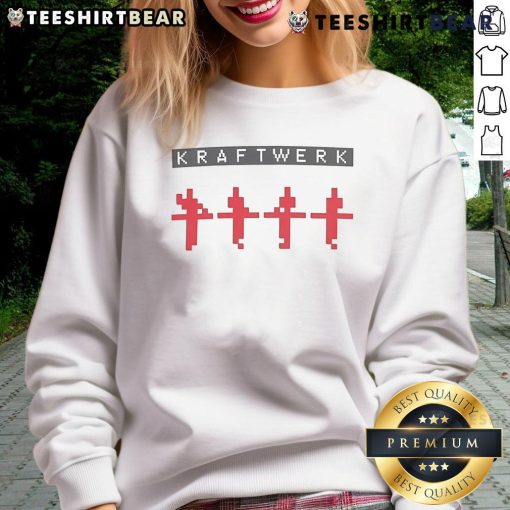 Good Kraftwerk Logo Sweatshirt featuring a stylish design, perfect for fans of electronic music and vintage apparel.