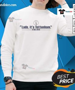 Good Lads Tottenham sweatshirt from 21 May 2025, showcasing stylish design for fans and supporters of Tottenham.