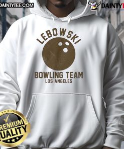 Good Lebowski Bowling Team Los Angeles Hoodie featuring a stylish design for fans of the cult classic film.