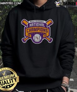 Good LSU Baseball 2025 National Champions Logo Hoodie featuring vibrant team colors and emblem for fans.
