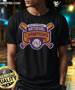 Good LSU Baseball 2025 National Champions logo t-shirt featuring vibrant colors and bold design for fans.