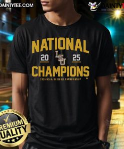 Good LSU Baseball 2025 NCAA Champions T-Shirt showcasing team pride and victory in vibrant colors and bold design.