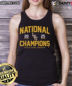 Good LSU Baseball 2025 NCAA Champions Tank Top showcasing vibrant team colors and logo for fans and sports enthusiasts.