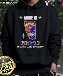 Good Made in Buffalo hoodie featuring vintage design and cozy fabric, perfect for casual wear and comfort.