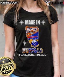 Good Made In Buffalo A Long Long Time Ago Ladies Tee featuring a stylish design and comfortable fit for everyday wear.